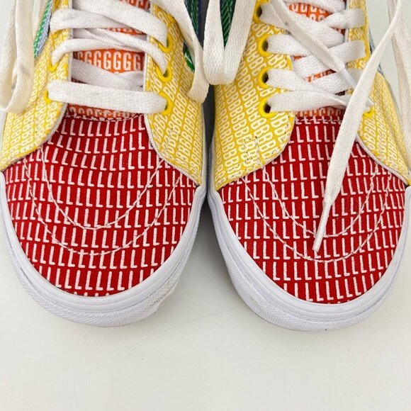 Vans High Top Pride Canvas Skateboard Sneakers Multi Color Womens  10 - Picture 6 of 16